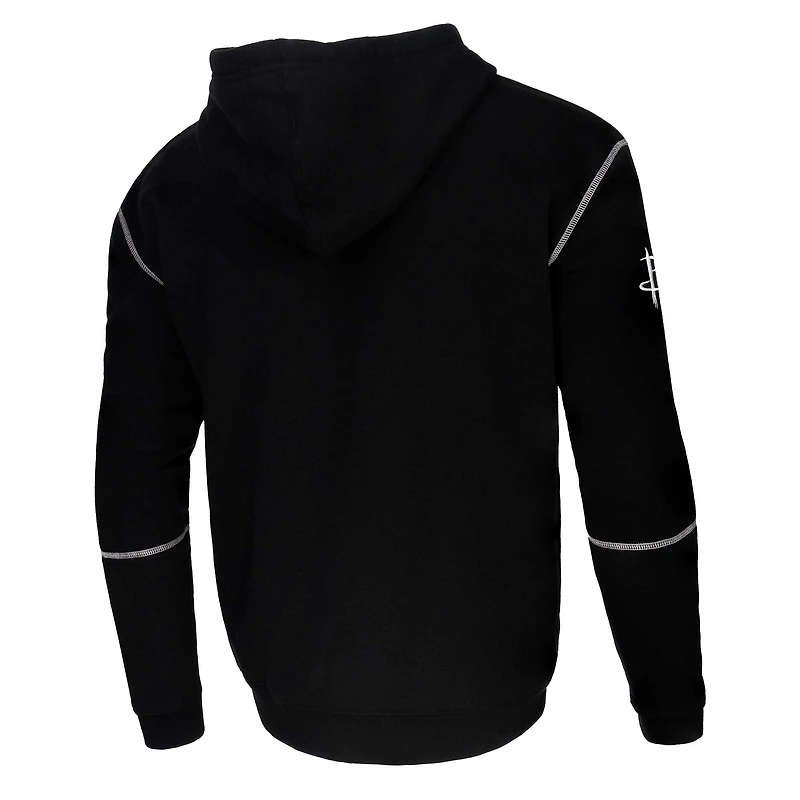Unisex Black Stadium Essentials Houston Rockets Monument Pullover Hoodie