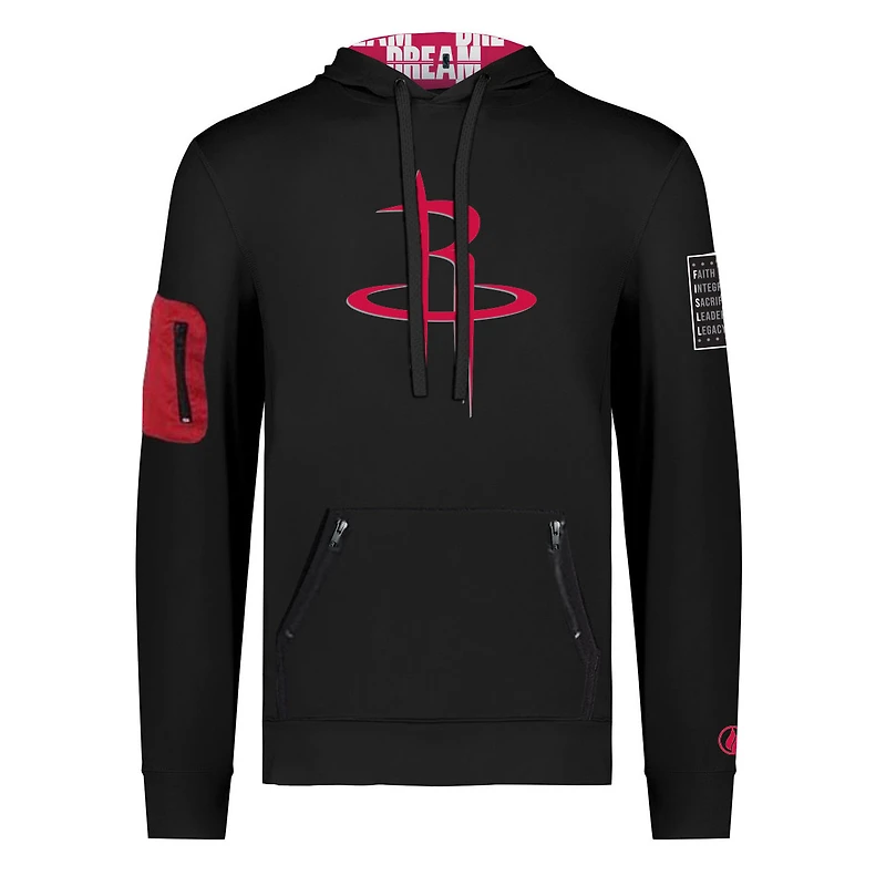 Sweat à capuche unisexe FISLL x Black History Collection Houston Rockets noir
