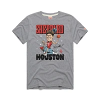 T-shirt unisexe Hommage à Reed Sheppard, gris, Houston Rockets, signature