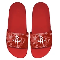 Sandales à enfiler unisexe ISlide Houston Rockets motif délavé l'acide