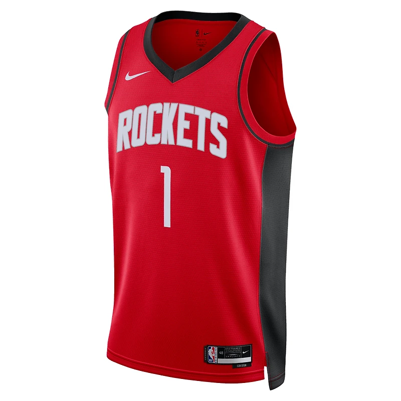 Unisexe Nike Jabari Smith Jr. Rouge Houston Rockets 2022 NBA Draft First Round Pick Swingman Jersey - Icon Edition