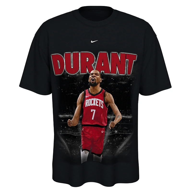 T-shirt unisexe Nike Kevin Durant noir Houston Rockets New Faces x Places