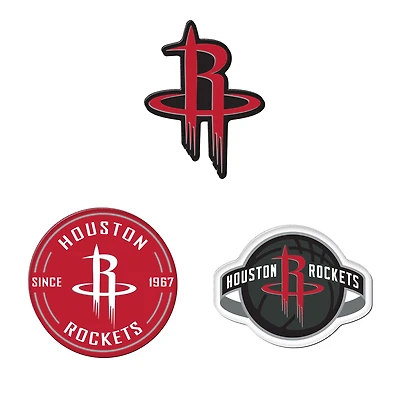 Lot de 3 aimants de réfrigérateur haut de gamme WinCraft Houston Rockets