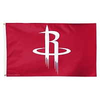 WinCraft Houston Rockets 3' x 5' Single-Sided Deluxe Primary Team Logo Flag