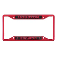 Cadre de plaque d'immatriculation couleur chrome WinCraft Houston Rockets