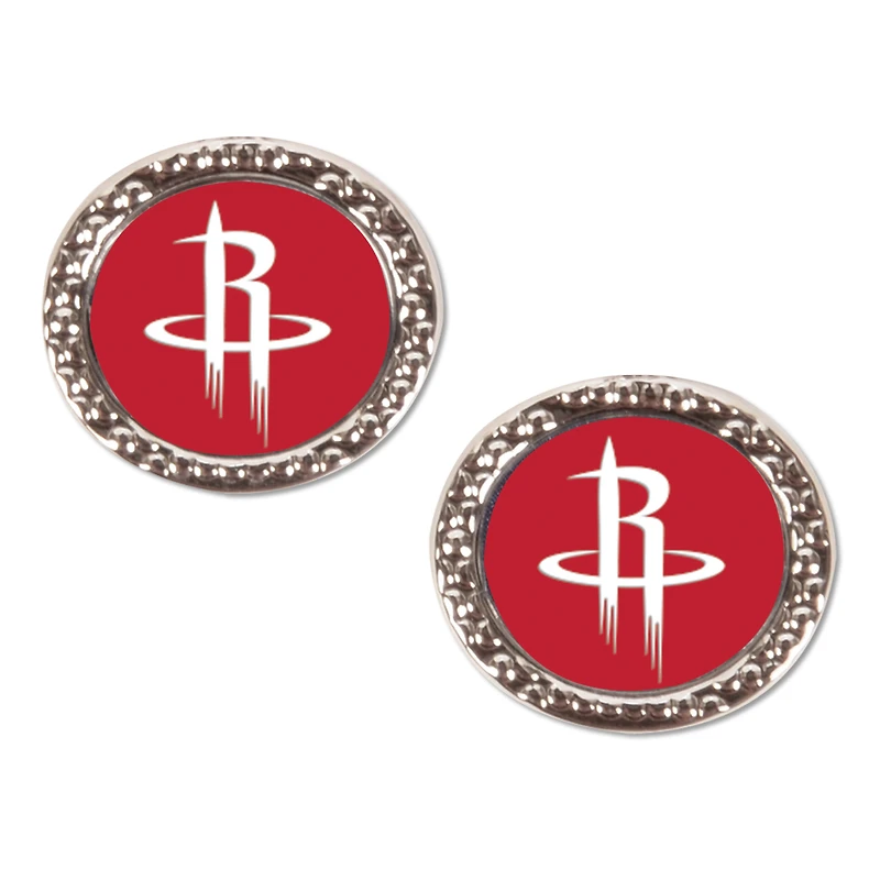 WinCraft Houston Rockets Round Team Post Earring