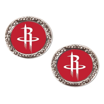 WinCraft Houston Rockets Round Team Post Earring