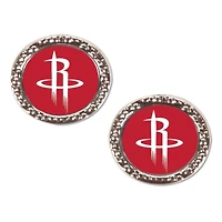 WinCraft Houston Rockets Round Team Post Earring