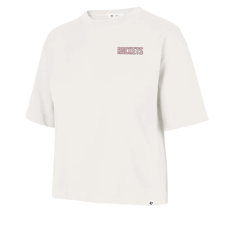 Women's '47  Cream Houston Rockets Love Letter Reed City T-Shirt