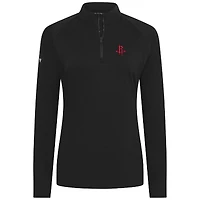 Women's Levelwear Black Houston Rockets Flex Insignia 2.0 Quarter-Zip Top