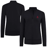 Women's Levelwear Black Houston Rockets Shine Full-Zip Jacket