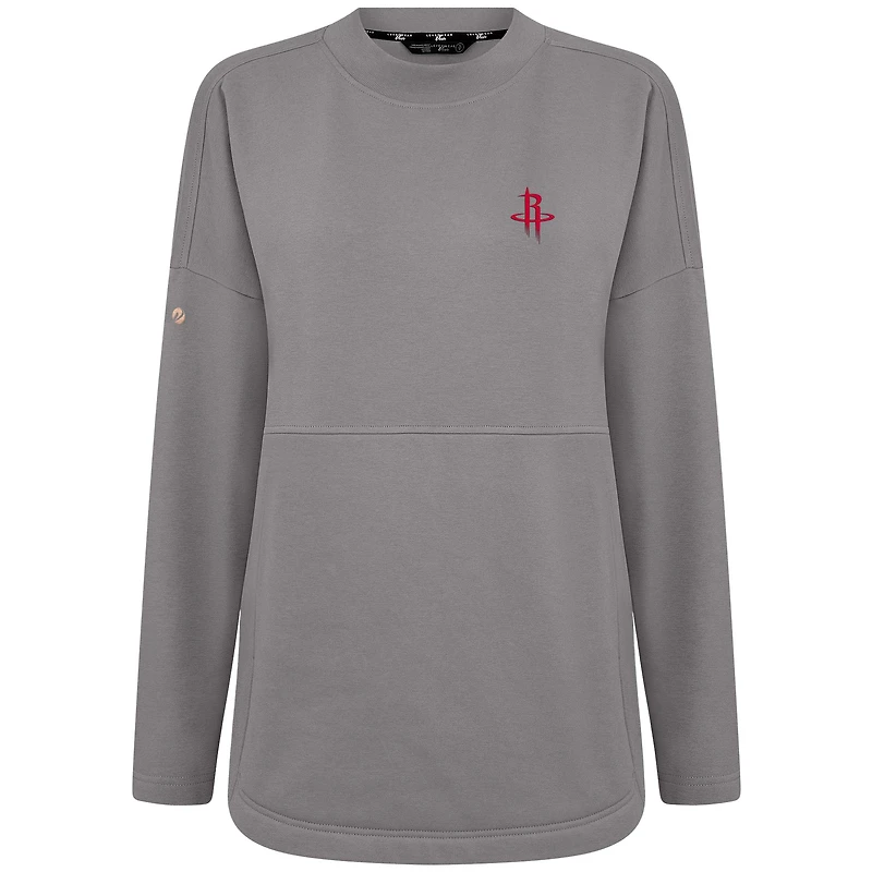 Sweat-shirt gris Beaudry pour femme des Houston Rockets de Levelwear