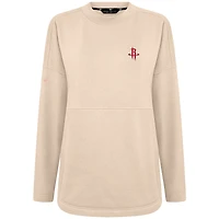 Women's Levelwear Khaki Houston Rockets Beaudry Pullover Sweatshirt