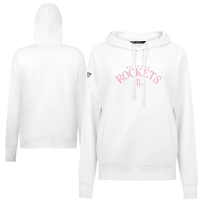 Women's Levelwear  White Houston Rockets Mother's Day Adorn Arched Pullover Hoodie