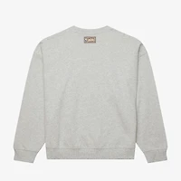Women's Mitchell & Ness Heather Gray Houston Rockets 3.0 Logo Lightweight Sweatshirt