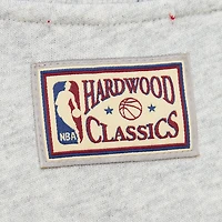 Sweat-shirt léger Mitchell & Ness pour femme, gris chiné, logo Houston Rockets 3.0