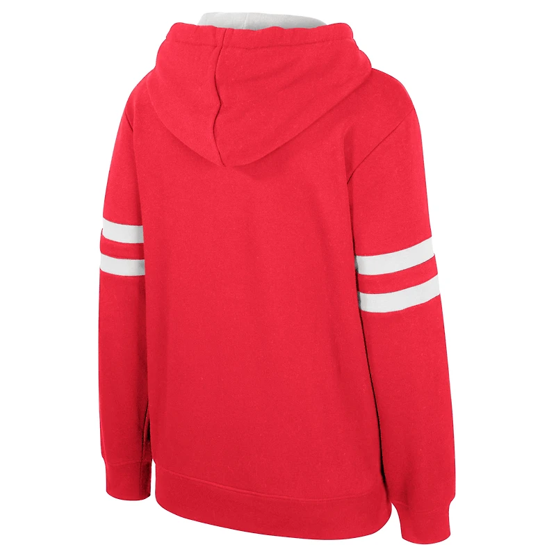 Women's Stadium Essentials Red Houston Rockets Road Game Pullover Hoodie