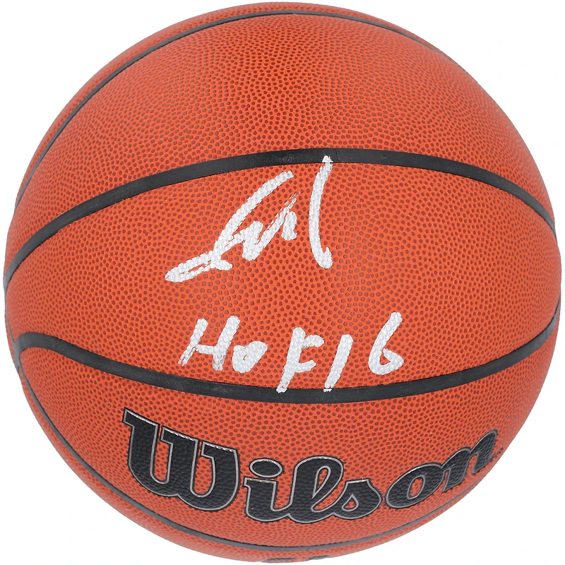 Yao Ming Houston Rockets Autographed Wilson Authentic Series Indoor/Outdoor Basketball with "HOF 16" Inscription