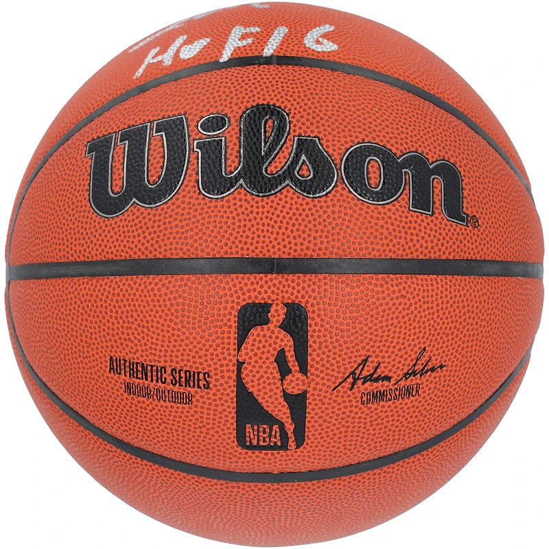 Yao Ming Houston Rockets Autographed Wilson Authentic Series Indoor/Outdoor Basketball with "HOF 16" Inscription