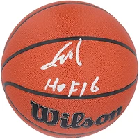 Yao Ming Houston Rockets Autographed Wilson Authentic Series Indoor/Outdoor Basketball with "HOF 16" Inscription