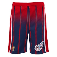 Youth Mitchell & Ness Navy/Red Houston Rockets 1996/97 Hardwood Classics Fadeaway Reload 3.0 Swingman Shorts