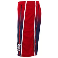 Youth Mitchell & Ness Navy/Red Houston Rockets 1996/97 Hardwood Classics Fadeaway Reload 3.0 Swingman Shorts