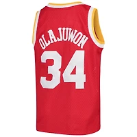 Youth Mitchell & Ness Red Hakeem Olajuwon Houston Rockets 1996/97 Hardwood Classics Swingman Jersey