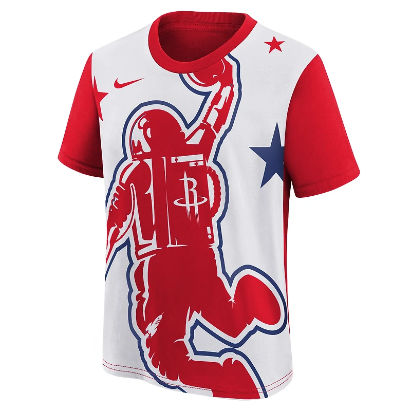 Youth Nike Red/White Houston Rockets 2025/26 City Edition Max90 T-Shirt