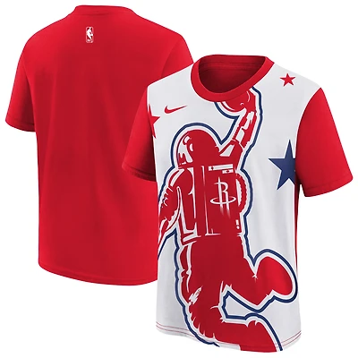 Youth Nike Red/White Houston Rockets 2025/26 City Edition Max90 T-Shirt