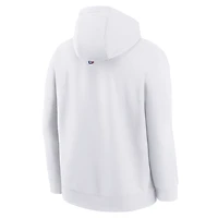 Sweat à capuche Nike City Edition Club Fleece pour jeunes, blanc, Houston Rockets 2025/26