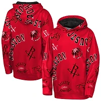 Sweat à capuche rouge Youth Outerstuff Houston Rockets Moving Violation