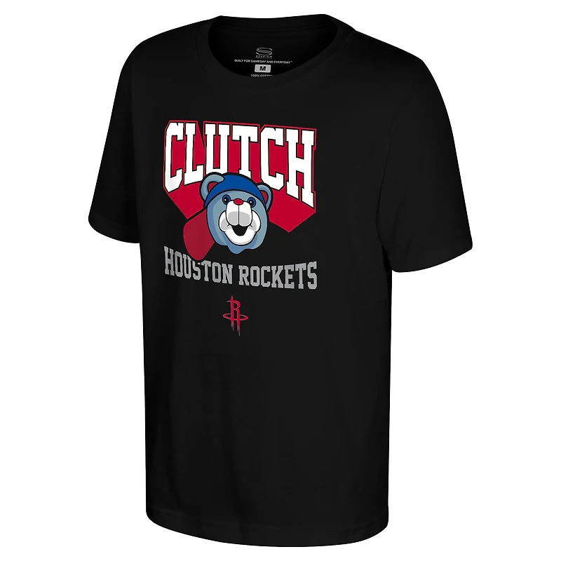 Youth Stadium Essentials Black Houston Rockets Most Valuable Mascot T-Shirt