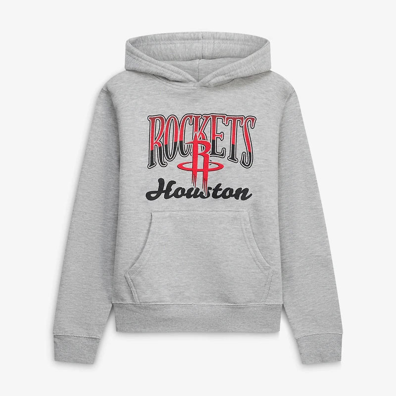 Youth Stadium Essentials  Heather Gray Houston Rockets Sky High Hoodie