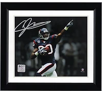Andre Johnson Houston Texans Autographed 8" x 10" Touchdown Celebration Pointing Spotlight Photograph