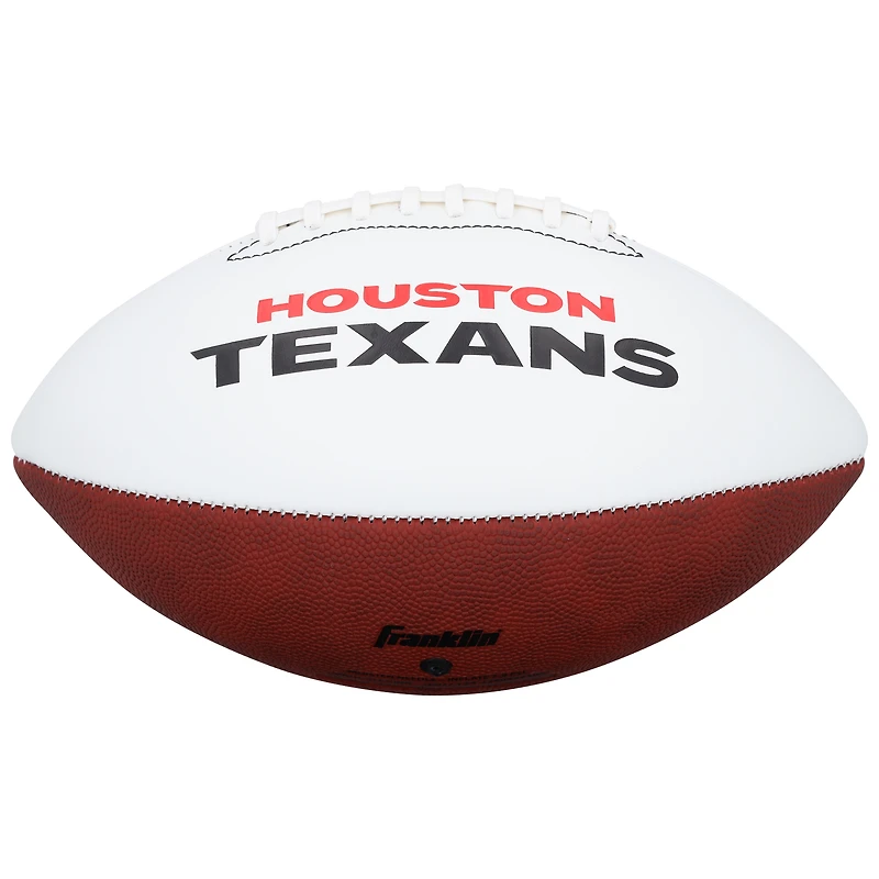 Andre Johnson Houston Texans Autographed Franklin White Panel Football