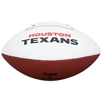 Andre Johnson Houston Texans Autographed Franklin White Panel Football with "HOF 24" Inscription