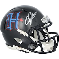 Casque miniature Riddell H-Town Alternate Speed ​​autographié par Andre Johnson (Houston Texans de Houston)