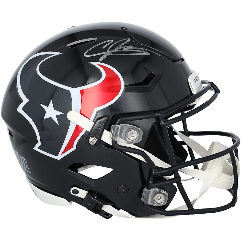 Casque Riddell Speed Flex Authentic autographié par Andre Johnson (Houston Texans)