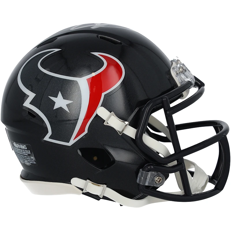 Mini casque Riddell Speed autographié par Andre Johnson (Houston Texans)