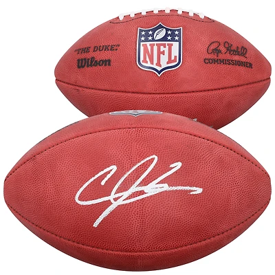 Ballon de football Wilson Duke en couleur, autographié par Andre Johnson (Houston Texans de Houston)