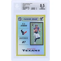 C.J. Stroud Houston Texans 2023 Panini Donruss Optic Gold Passing Grade #PG-CS #3/10 BGS Authenticated 8.5 Rookie Card - 8.5,9,9,8 Subgrades