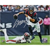 Photographie autographiée de C.J. Stroud des Houston Texans 8" x 10" Escape from Pocket