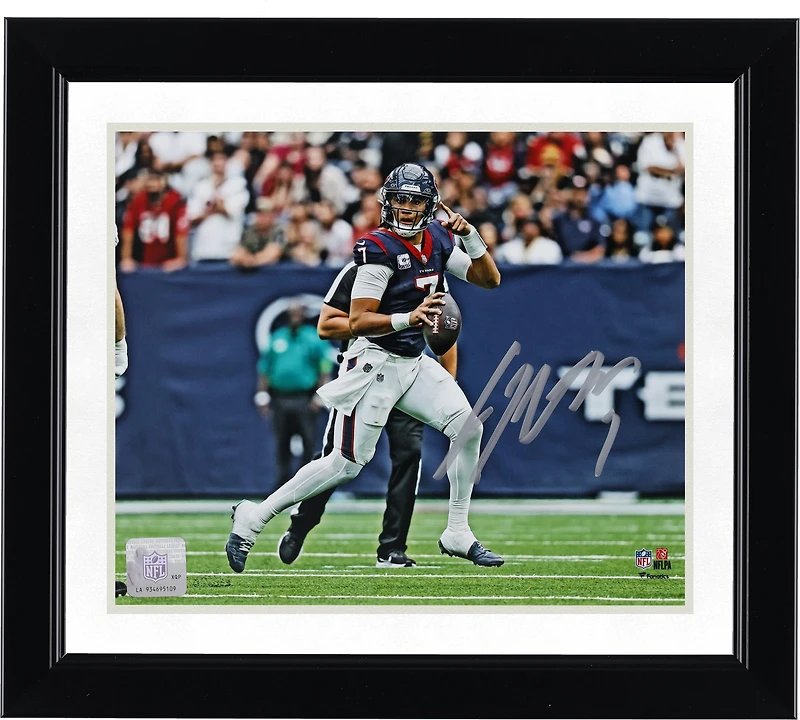 C.J. Stroud Houston Texans Autographed 8" x 10" Pointing Downfield vs. Saints Photograph