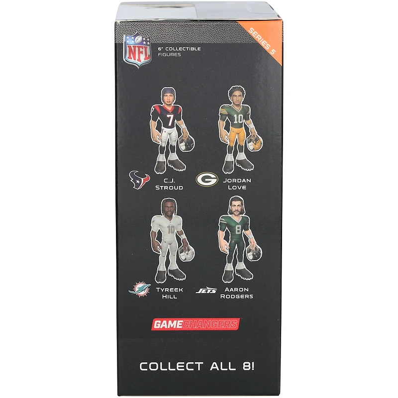 Figurine en vinyle de 15 cm, variante rare de couleur unie, de C.J. Stroud, Houston Texans, série 5, GameChangers