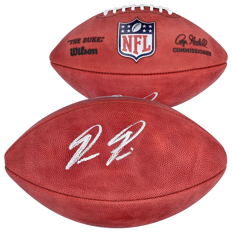 Ballon de football professionnel en couleur autographié par Dameon Pierce des Houston Texans Duke