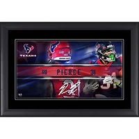 Dameon Pierce Houston Texans Facsimile Signature Framed 10" x 18" Player Nameplate Collage