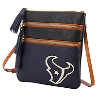 Dooney & Bourke Houston Texans Infield Triple Zip Crossbody Purse