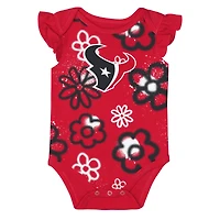 Girls Newborn & Infant Outerstuff Houston Texans The Sunshine Two-Piece Bodysuit Set