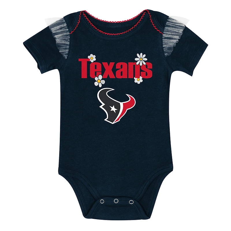 Ensemble body et jupe My Team Rocks pour nouveau-né fille Outerstuff Navy Houston Texans