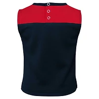 Ensemble de pom-pom girl trois pièces Houston Texans Spirit Cheer pour filles, bleu marine